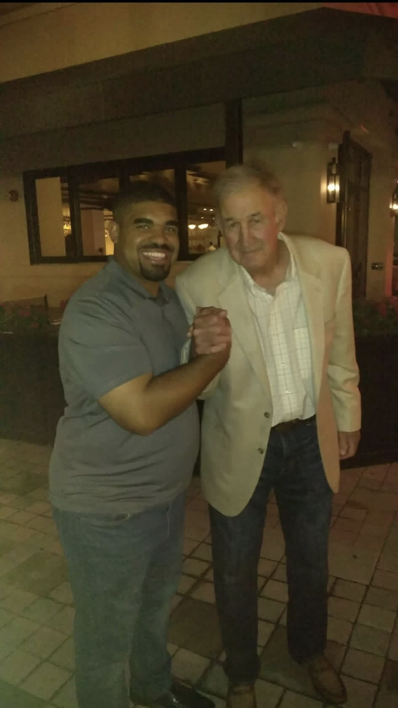 Coach Tally Adams with Monte Kiffin — Super Bowl Champion, Creator of the Tampa 2 Defense